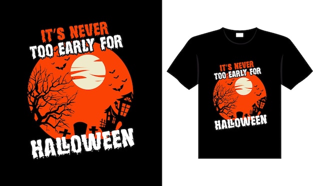Diseño de camiseta vintage de terror de Halloween, diseño de camiseta de tipografía vectorial de plantilla de impresión de miedo