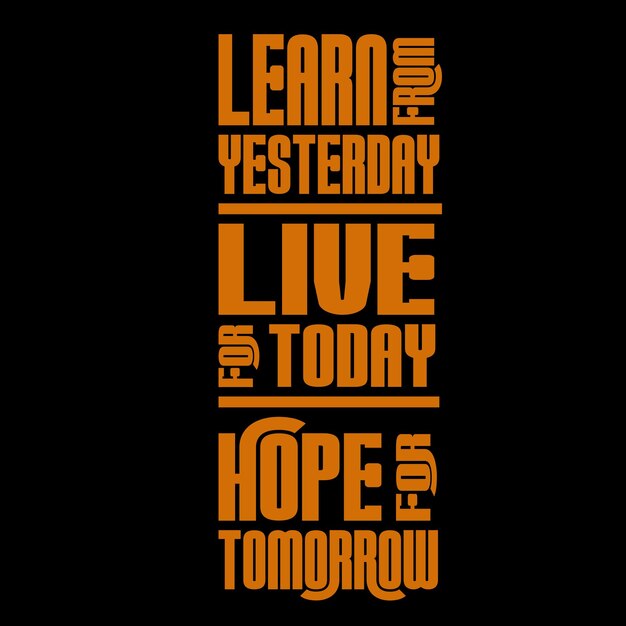 Un diseño de camiseta vintage de tipografía única con citas motivacionales sobre la vida