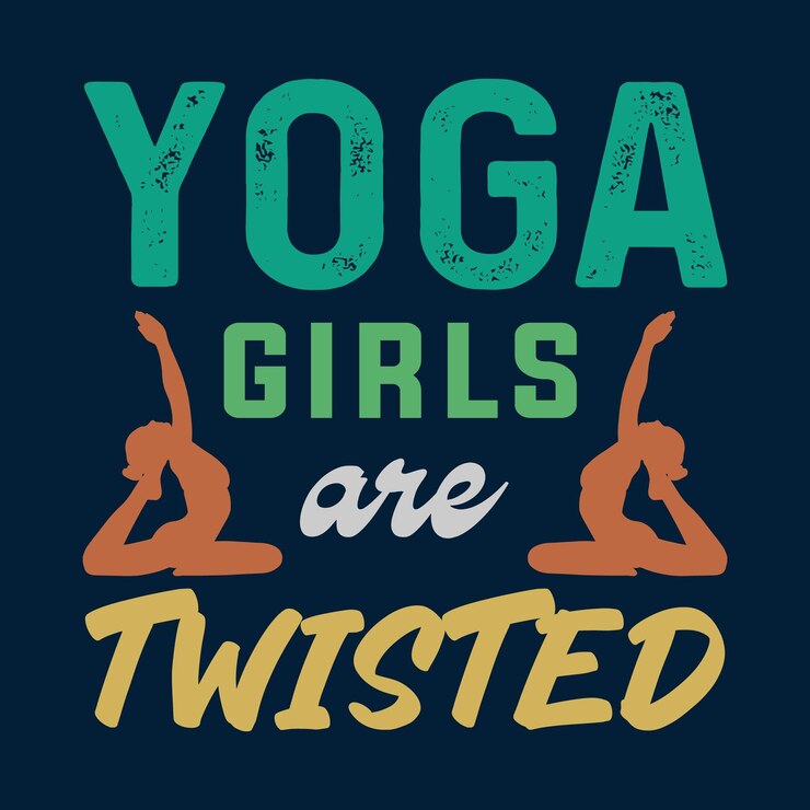 Diseño de camiseta de Yoga Girls Are Twisted