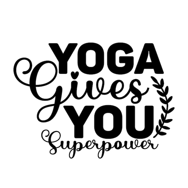 Diseño de camiseta de yoga svg