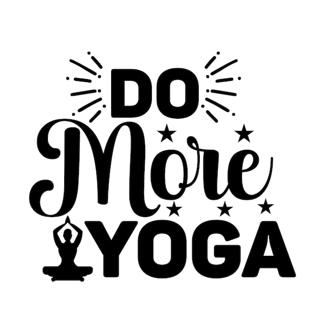 diseño de camiseta de yoga SVG