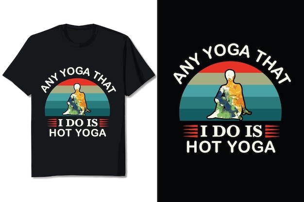 Diseño de camiseta de yoga