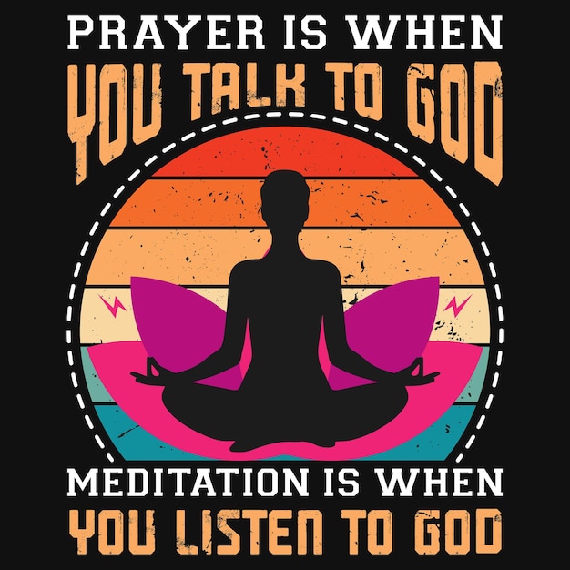 Diseño de camiseta de yoga