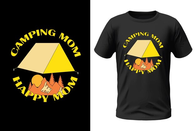 Diseño de camisetas de acampada
