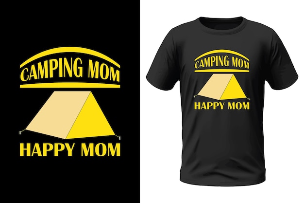 Diseño de camisetas de acampada
