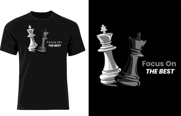 Diseño de camisetas de ajedrez