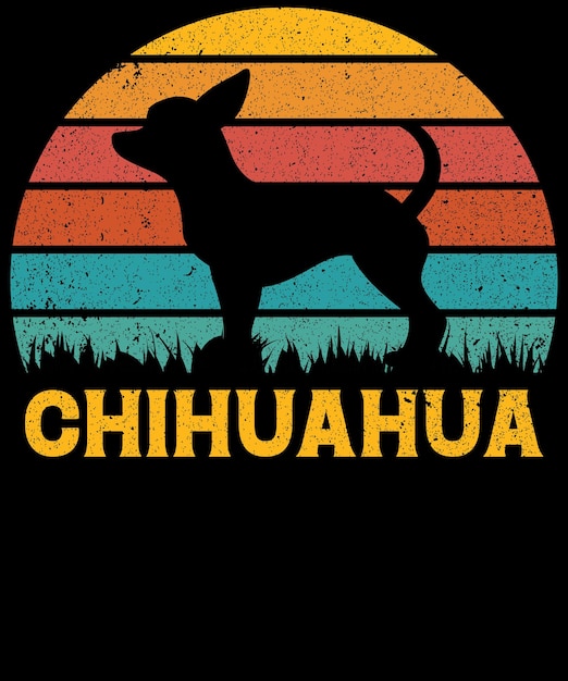 Diseño de camisetas para amantes de los perros chihuahua 2