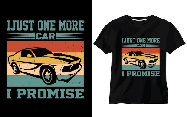 Diseño de camisetas de automóviles antiguos