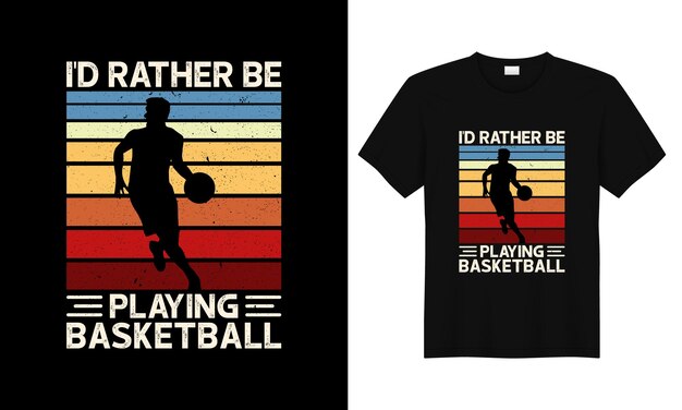 Diseño de camisetas de baloncesto vectorial con tipografía vintage