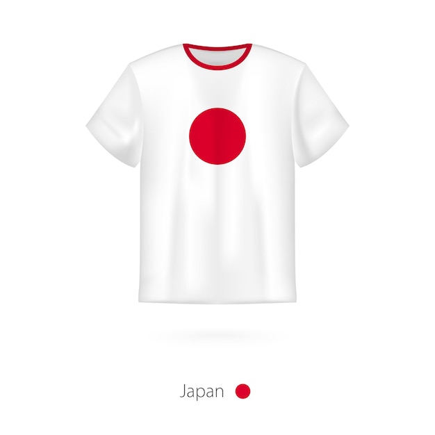 Diseño de camisetas con bandera de Japón.