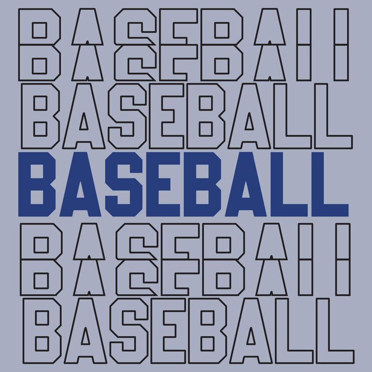 Diseño de camisetas de béisbol T-shirt de tipografía de béisbal diseño de camisetas de béisball vintage