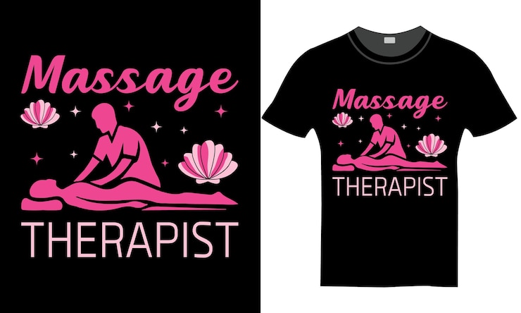 Vector diseño de camisetas de belleza y spa