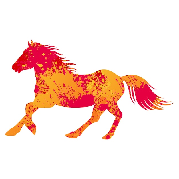 Diseño de camisetas de caballos animales