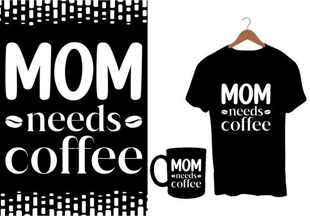 Diseño de camisetas de café, cita con letras de café con un boceto, plantilla de diseño de pizarra de café