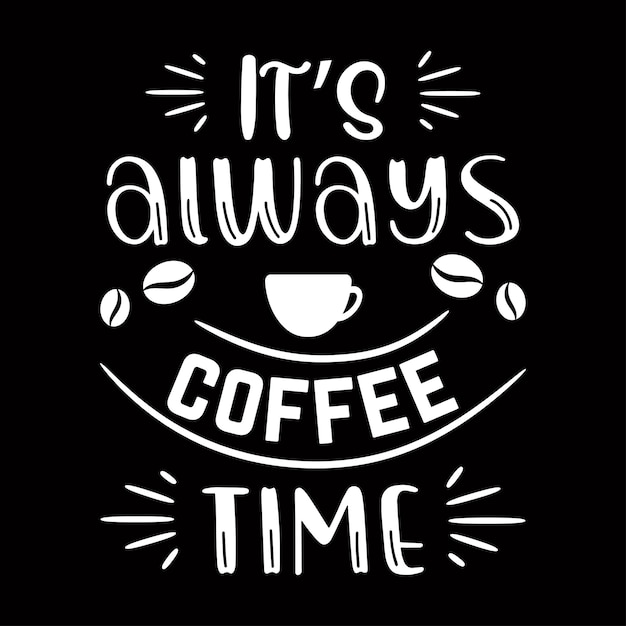 Diseño de camisetas de café svg