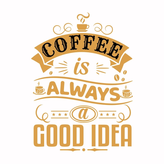 Diseño de camisetas de café svg