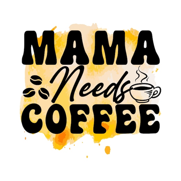Diseño de camisetas de café SVG