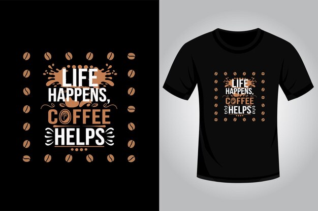 Diseño de camisetas de café