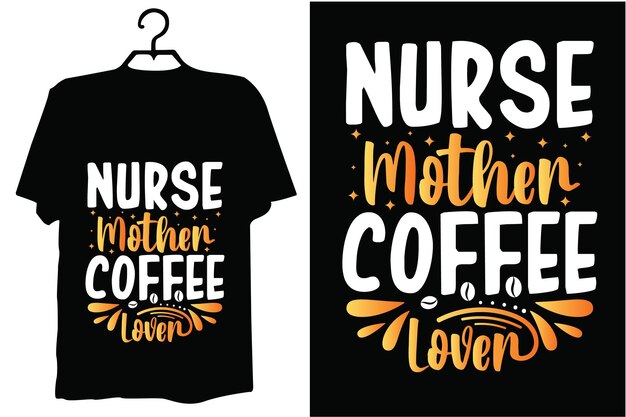 Vector diseño de camisetas de café