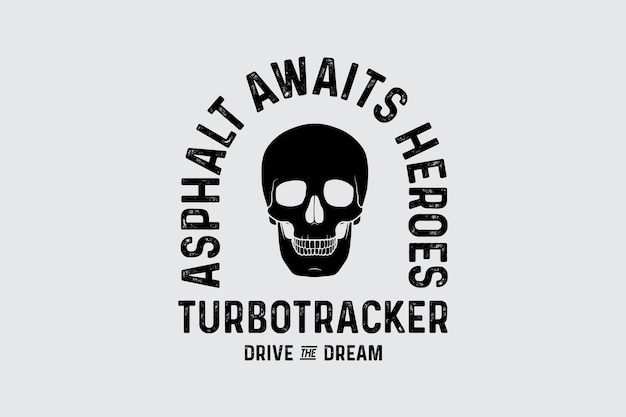 Diseño de camisetas de carreras de motocicletas Retro Racing Tipografía Gráficos