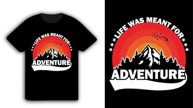 Diseño de camisetas de caza Diseño de Camisetas de pesca Diseño de Camisetas de montaña Diseño de camas de tipografía