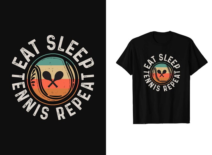 Diseño de camisetas de club de tenis Gráficos de bate de tenis de California diseño de teedesign vectorial