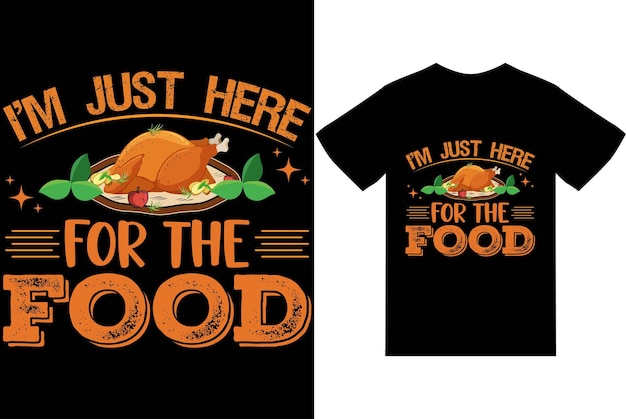 Diseño de camisetas de comida