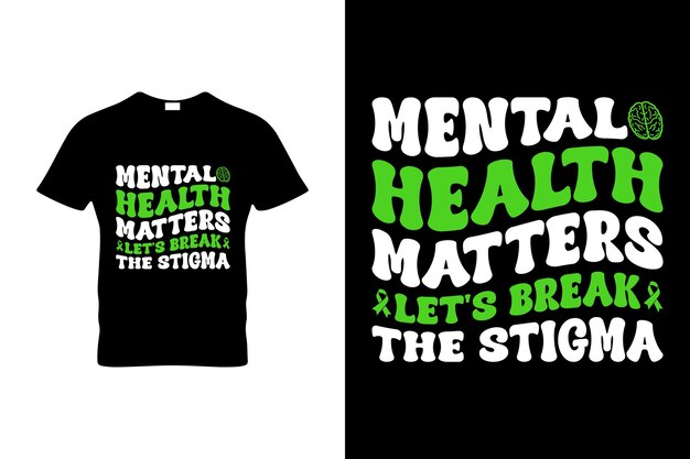 Diseño de camisetas de concienciación sobre la salud mental 4