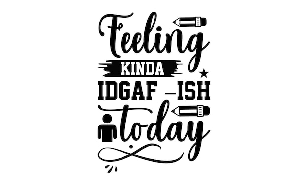 Diseño de camisetas de contador Frase de letras dibujadas a mano