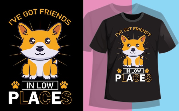 Diseño de camisetas Corgi.