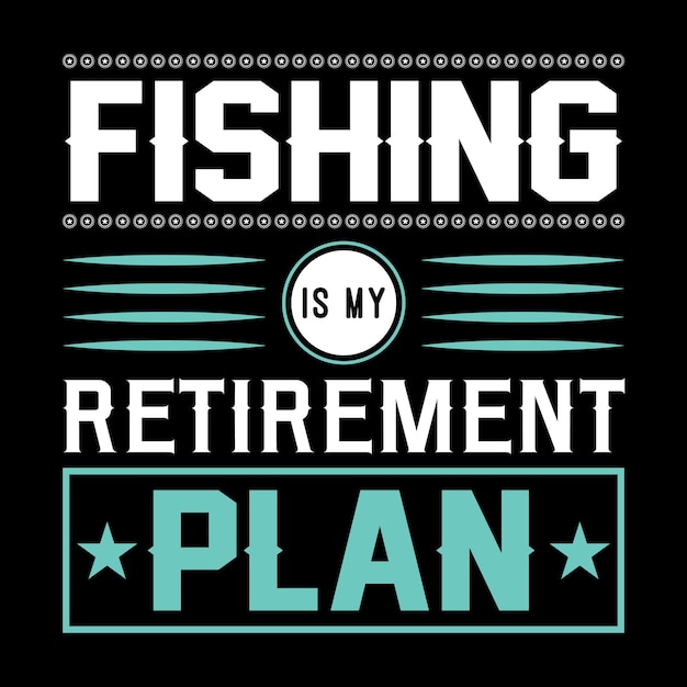 Diseño de camisetas creativas de pesca y tipografía