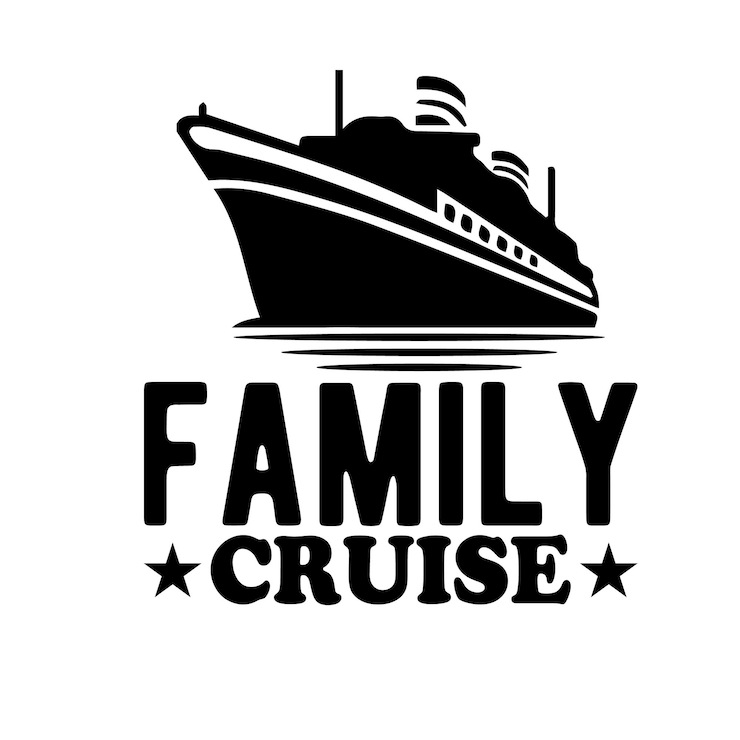 Vector diseño de camisetas de crucero diseño de camas de cruceros banner de camisas inversión de letras de etiqueta aisladas