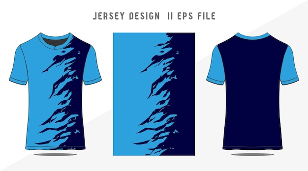 Diseño de camisetas deportivas abstractas