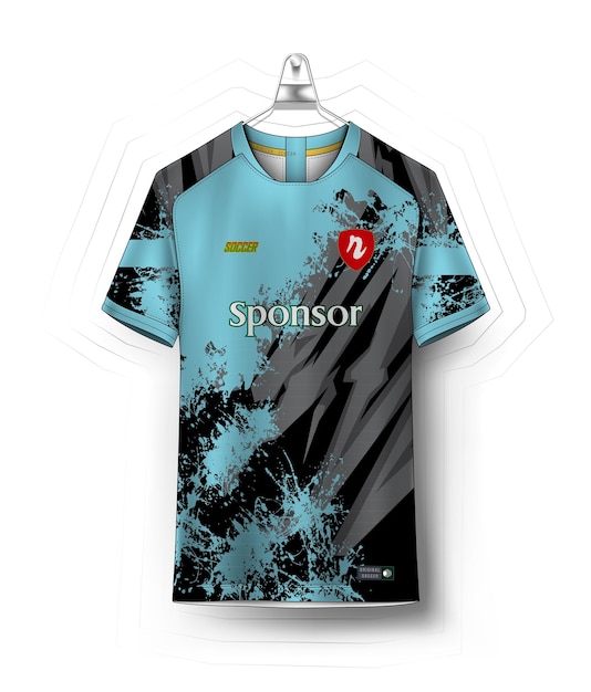diseño de camisetas deportivas de camiseta de fútbol vectorial
