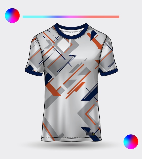 diseño de camisetas deportivas de camiseta de fútbol vectorial