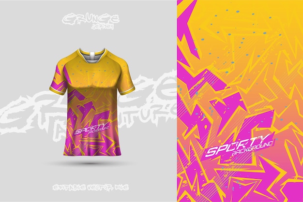 Diseño de camisetas deportivas para carreras de fútbol, camisetas de juegos, diseño de envoltura de carteles de fondo, etc.