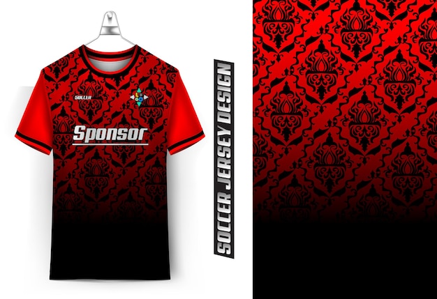 Diseño de camisetas deportivas de fútbol modernas adecuadas para carreras, fútbol, juegos y deportes electrónicos