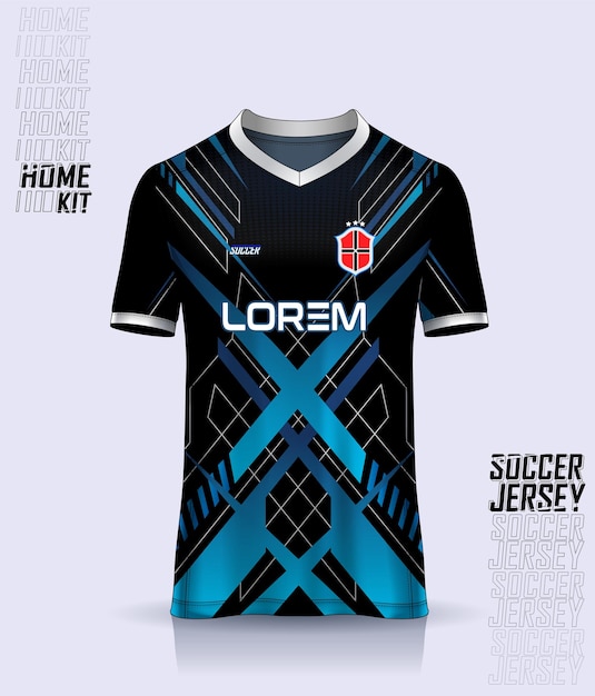 Diseño de camisetas deportivas de fútbol