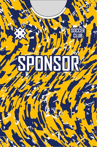 Diseño de camisetas deportivas de fútbol