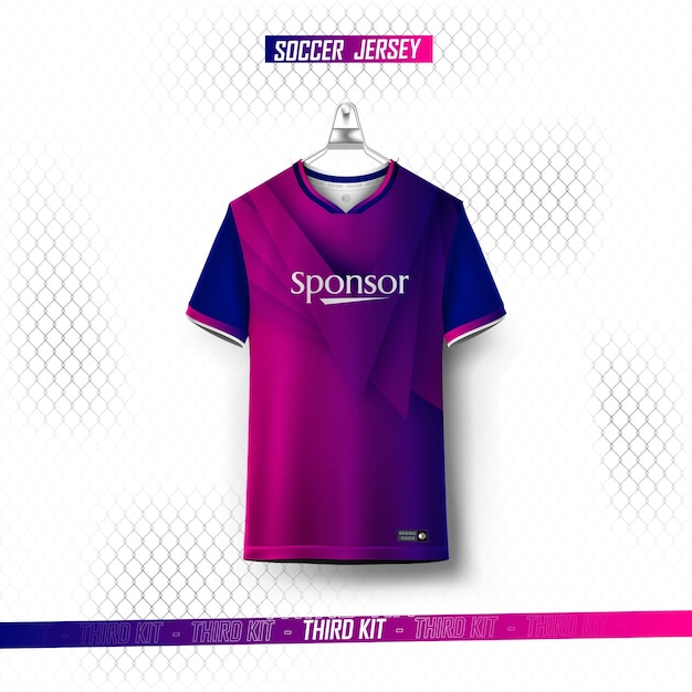 Diseño de camisetas deportivas de fútbol