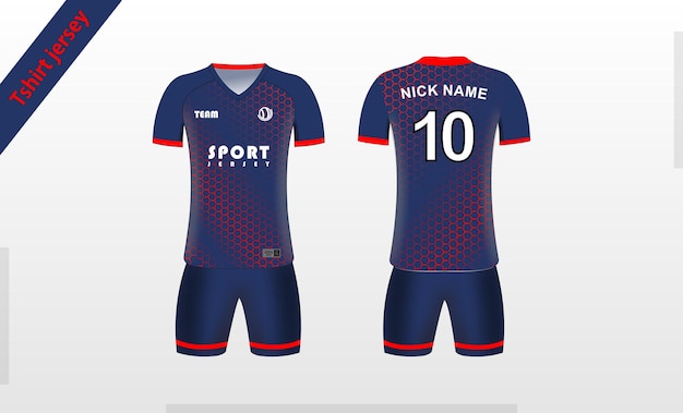 Diseño de camisetas deportivas de fútbol