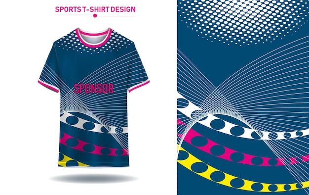 Diseño de camisetas deportivas Ropa deportiva moderna con el logotipo del patrocinador