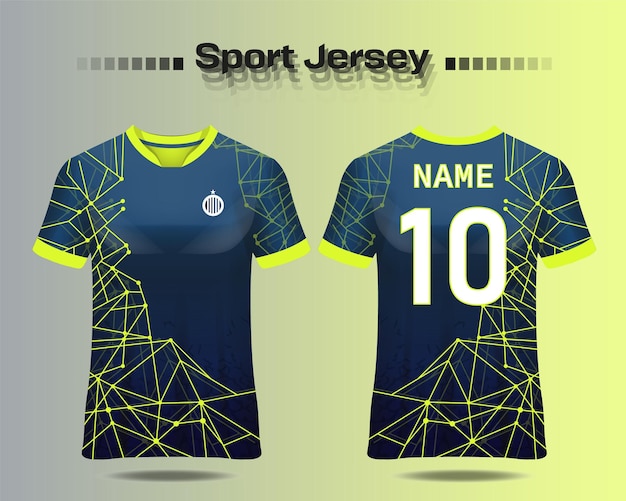 Diseño de camisetas deportivas vectoriales para la sublimación