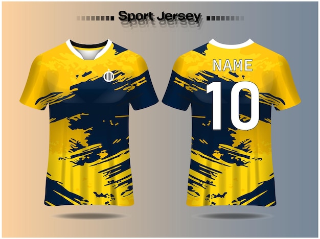 Diseño de camisetas deportivas vectoriales para la sublimación
