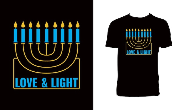 Diseño de camisetas para el día de Hanukkah