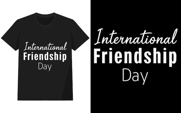 Diseño de camisetas para el Día Internacional de la Amistad diseño de ilustraciones para camisetas y otro uso