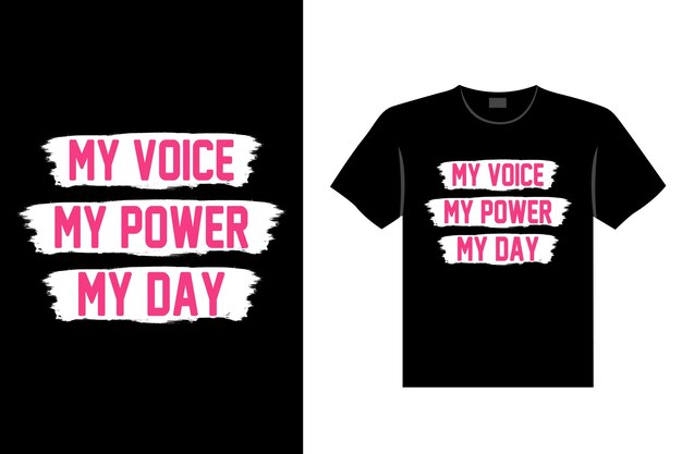 Diseño de camisetas para el Día Internacional de la Mujer Vector