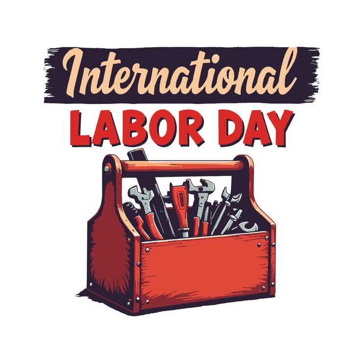 Diseño de camisetas para el Día Internacional del Trabajo