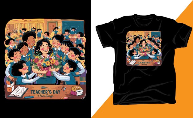 Vector diseño de camisetas para el día de los maestros para hombres y mujeres