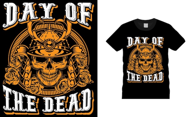 Vector diseño de camisetas del día de los muertos
